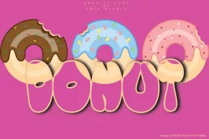 Donut Display Font