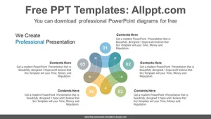 Donut star shape PowerPoint Diagram Template