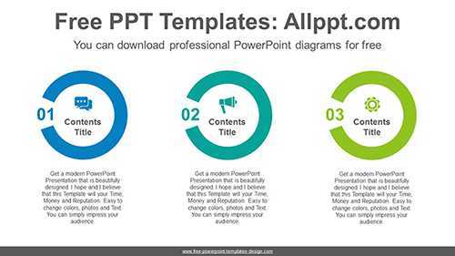 Donut text box PowerPoint Diagram Template