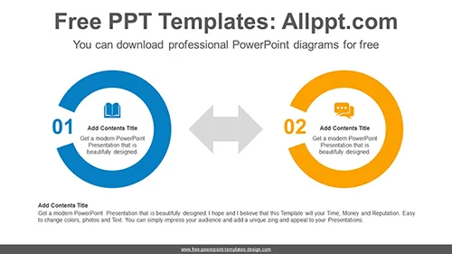 Donuts confrontation PowerPoint Diagram Template