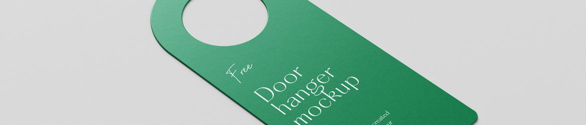 Door hanger mockup