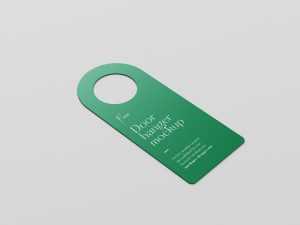 Door hanger mockup