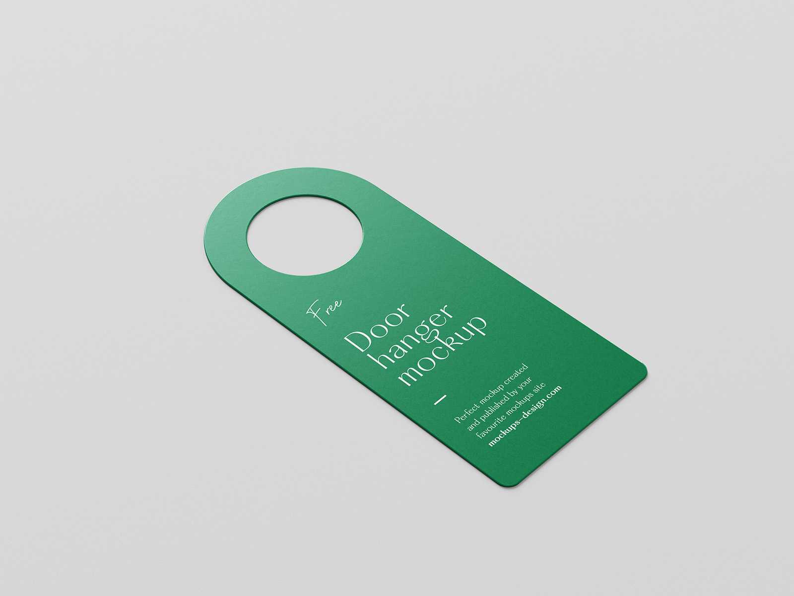 Door hanger mockup