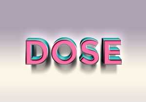 Dose Text Effect PSD