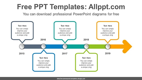 Dot point arrow PowerPoint Diagram Template