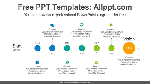 Dot point PowerPoint Diagram Template
