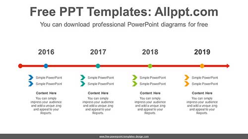 Dots Point Arrow PowerPoint Diagram