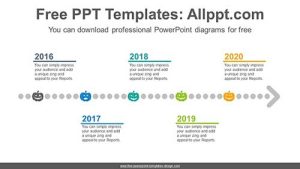 Dotted Arrow PowerPoint Diagram