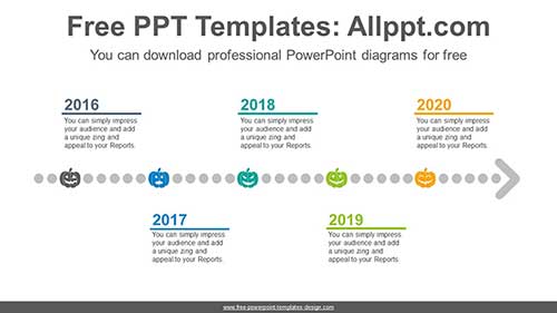 Dotted Arrow PowerPoint Diagram
