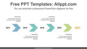 Dotted Chevron PowerPoint Diagram