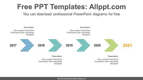Dotted Chevron PowerPoint Diagram