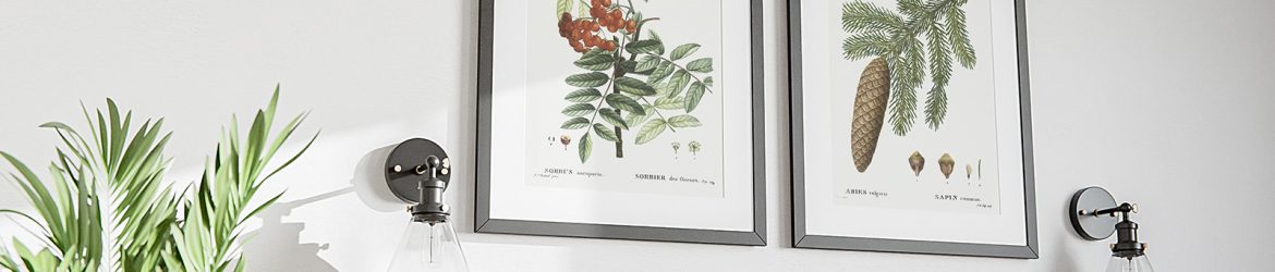 Double poster in bedroom mockup - Instant Download