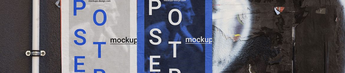 Double poster mockup - Instant Download