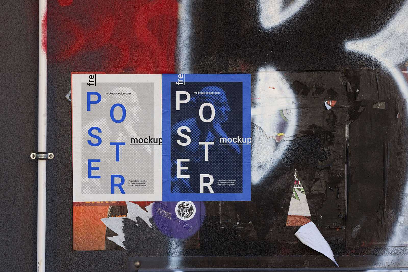 Double poster mockup - Instant Download