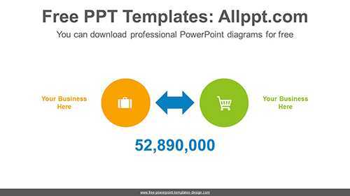 Double sided arrows PowerPoint Diagram Template