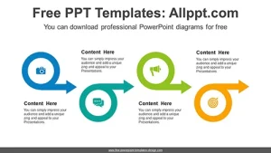 Doughnut Arrow Flow PowerPoint Diagram