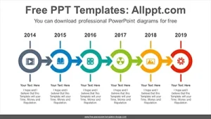 Doughnut arrows PowerPoint Diagram Template