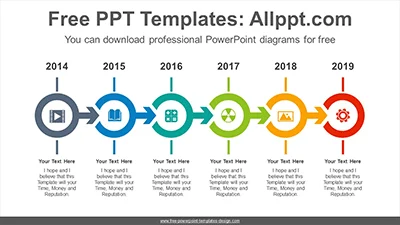 Doughnut arrows PowerPoint Diagram Template