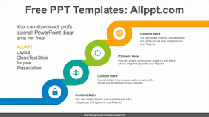 Doughnut bar stairs PowerPoint Diagram Template