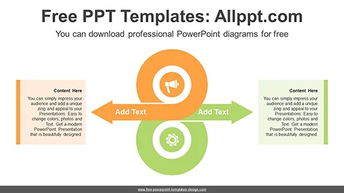Doughnut Curved Arrows PowerPoint Diagram