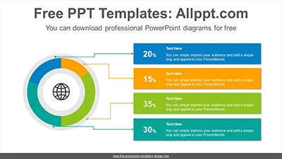Doughnut-pie chart PowerPoint Diagram Template
