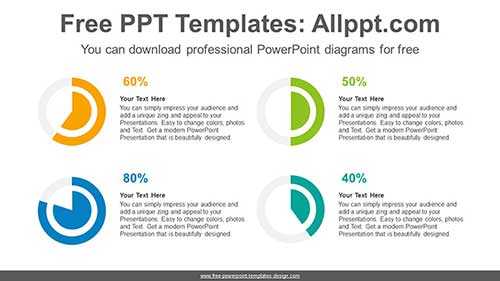 Doughnut-Pie Charts PPT Diagram