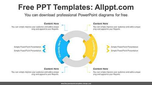 Doughnut Ring Piece PowerPoint Diagram