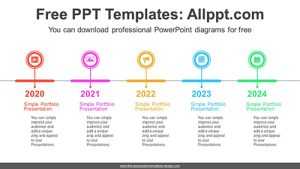 Doughnut Signpost PPT Diagram