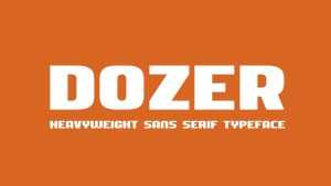 Dozer Font Family › Fontesk