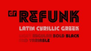 DR Refunk Black Font › Fontesk