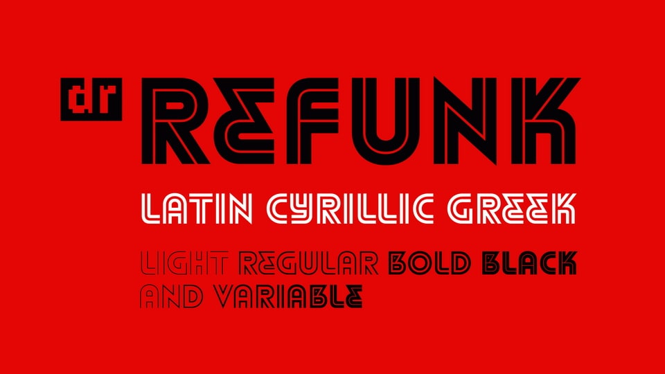 DR Refunk Black Font › Fontesk