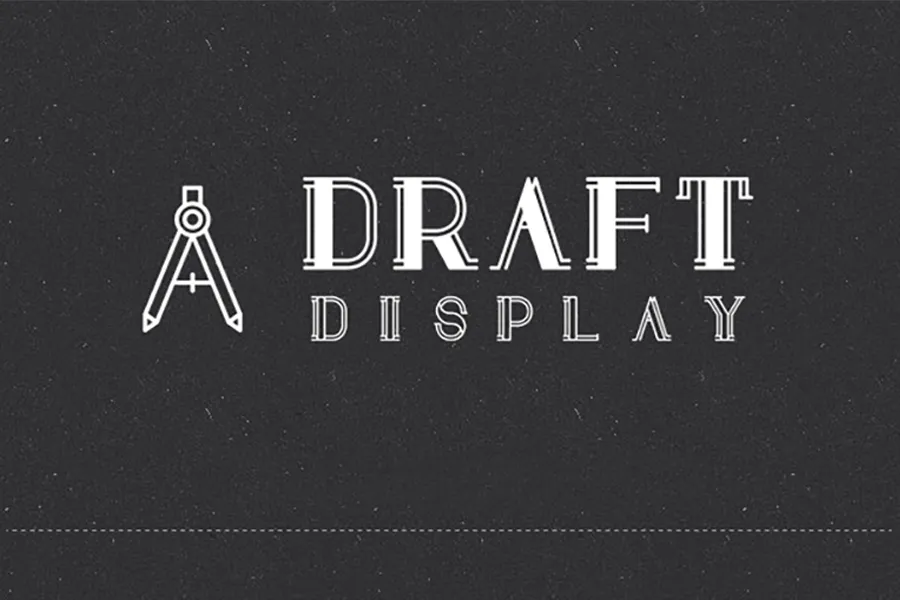 Draft Display Font