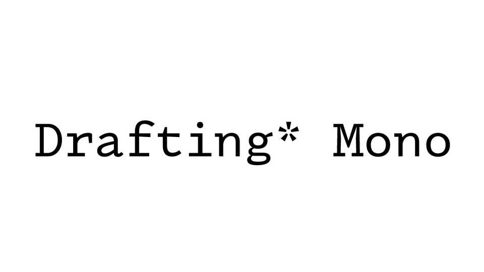 Drafting* Mono Font Family › Fontesk
