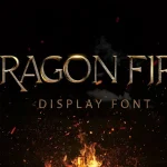 Dragon Fire Display Font