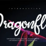 Dragonfly Brush Font - Fonte Grátis Dragonfly Brush Font