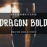 DRAGOON BOLD Display Font - Fonte Grátis DRAGOON BOLD Display Font