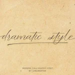 Dramatic Style Calligraphy Font
