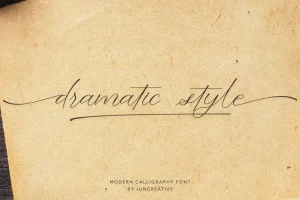 Dramatic Style Calligraphy Font