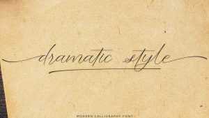 Dramatic Style Font › Fontesk