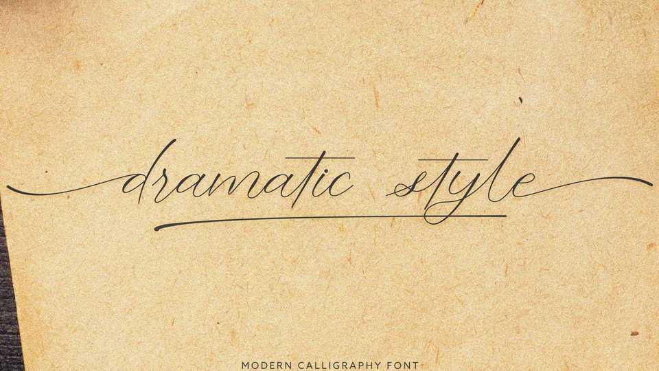 Dramatic Style Font › Fontesk