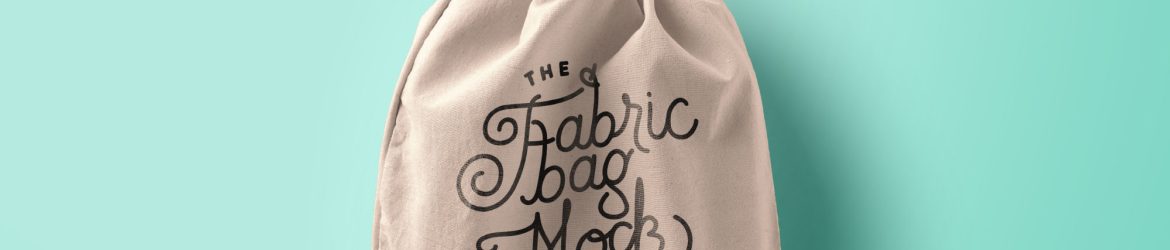 Drawstring Photoshop Bag Mockup