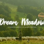 Dream Meadow Brush Font - Fonte Grátis Dream Meadow Brush Font