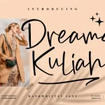 Dreams Kuliah Font - Fonte Grátis Dreams Kuliah Font