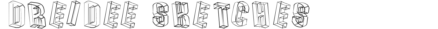 DreiDee Sketches Font