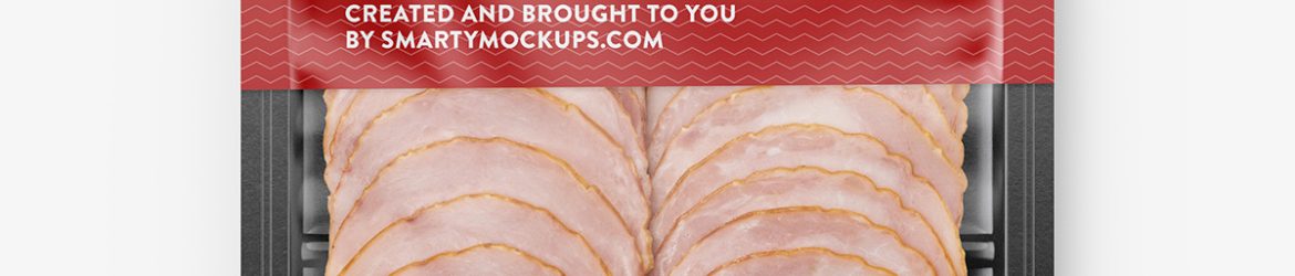 Dried sausage tray mockup