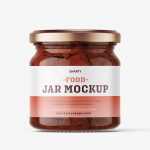 Dried tomatoes jar mockup - Free PSD Download Dried tomatoes jar mockup