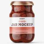 Dried tomatoes jar mockup