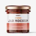 Dried tomatoes jar mockup - Free PSD Download Dried tomatoes jar mockup