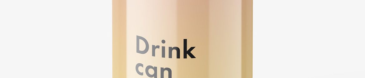 Drink can mockup / glossy