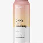 Drink can mockup / glossy